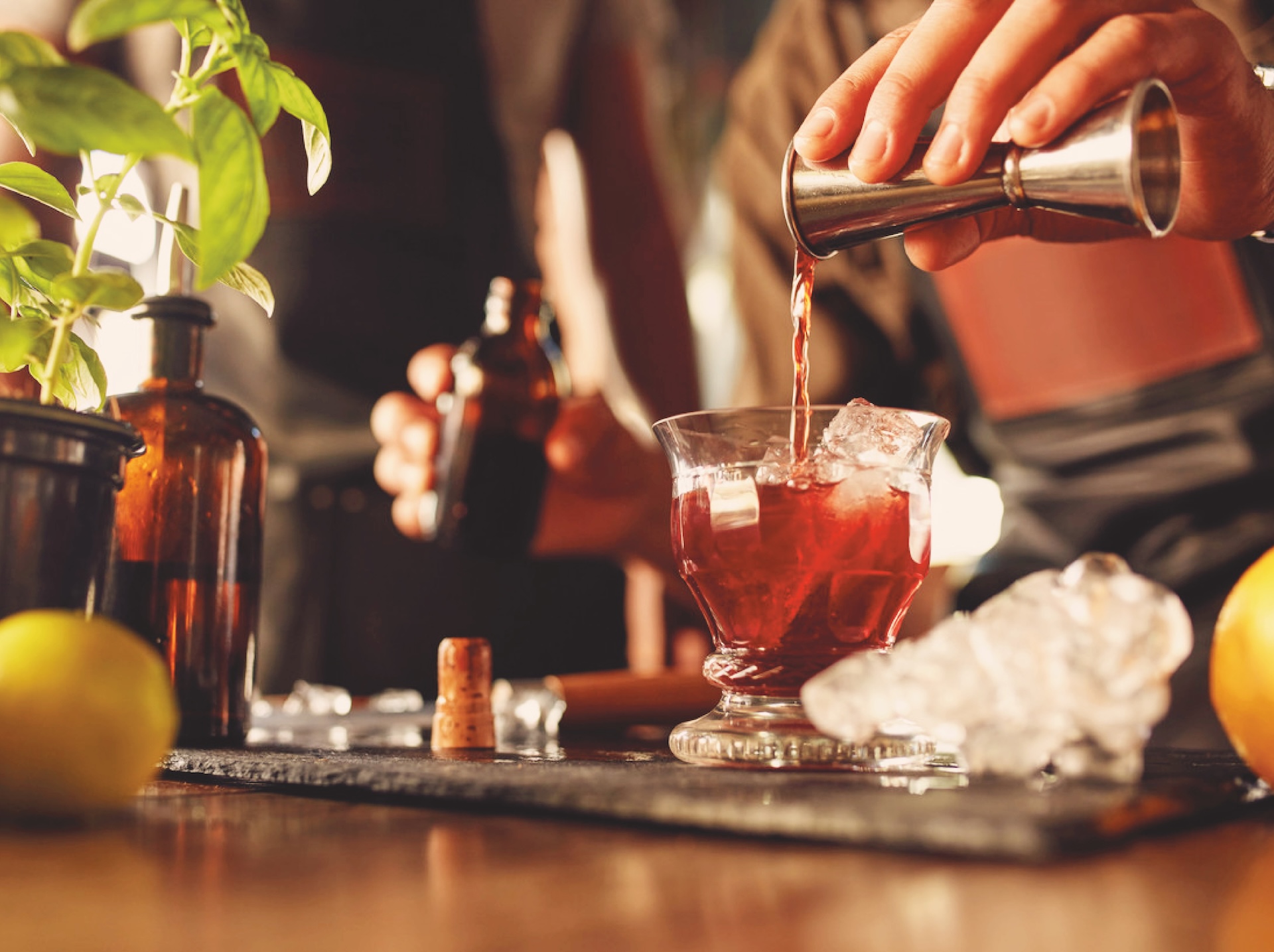 mixología con té